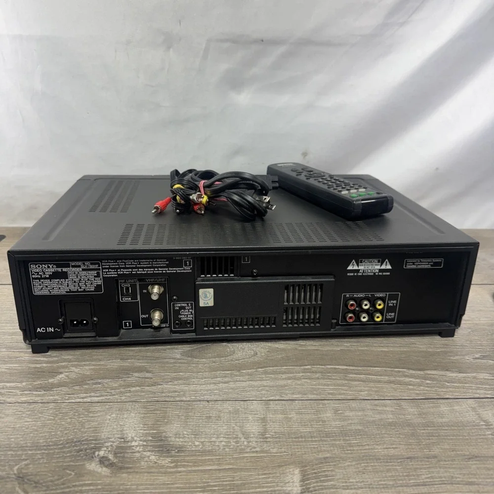 Sony VHS Video Cassette Recorder SLV-780HF Hi Fi Stereo VCR+ W/ Remote &AV Cable